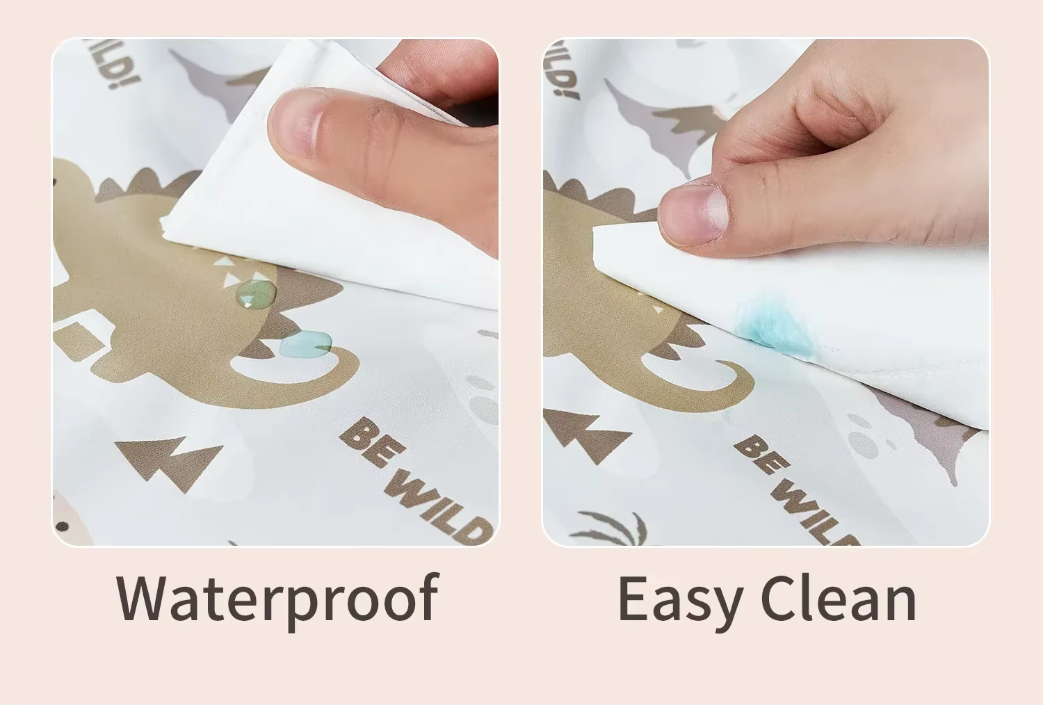 Primer plano del tejido suave y el bolsillo frontal