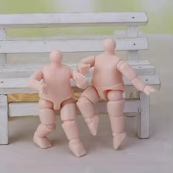 Muñeca articulada tipo anime de cuerpo muscular resistente