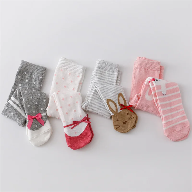 Pantimedias estampadas de algodón para bebé niña - Primavera