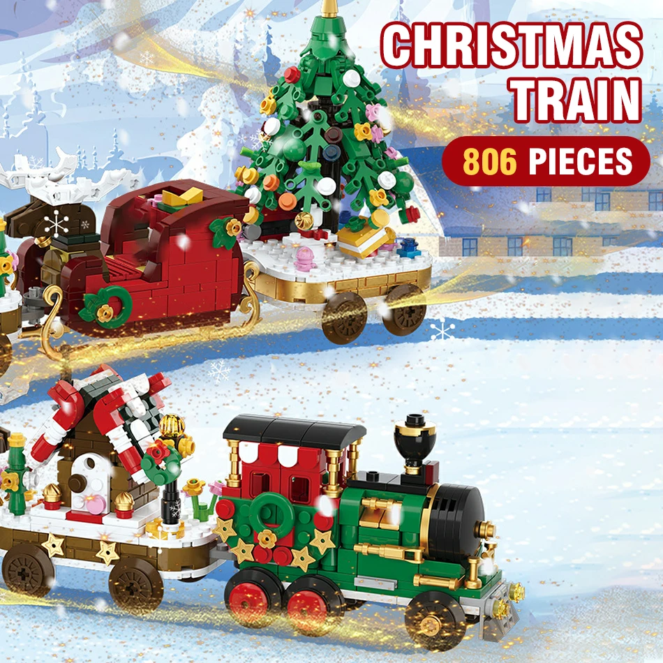 Micro bloques navideños de construcción para niños – Juegos creativos - imagen 2