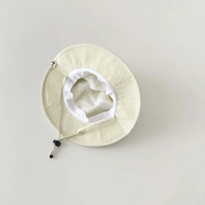 Sombrero de cubo infantil de color sólido para verano y playa - imagen 4