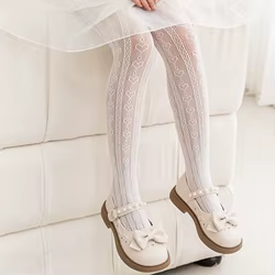 Pantimedias de encaje floral para niña - Primavera