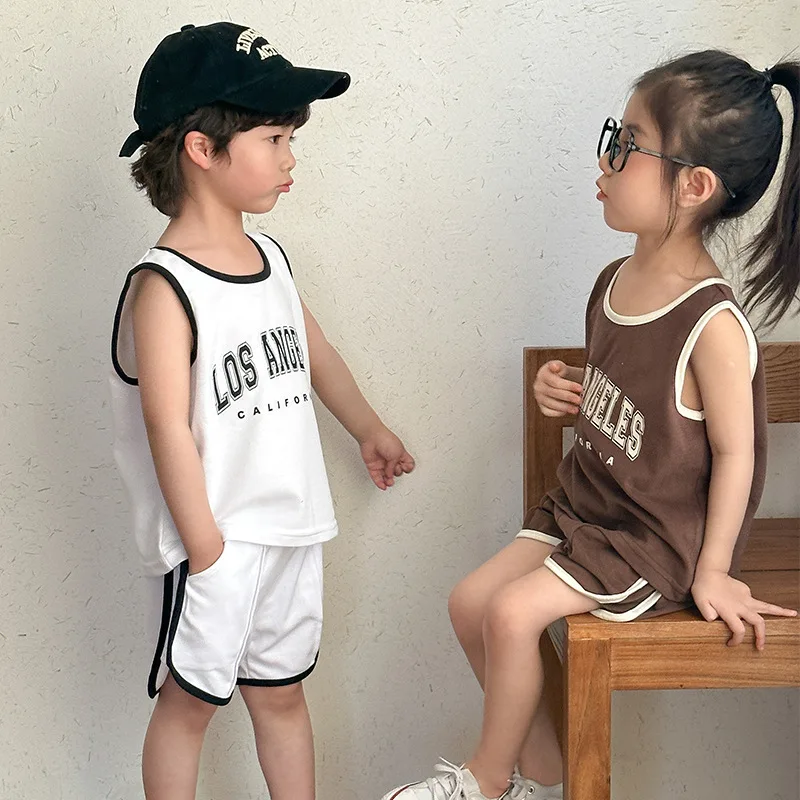MILANCEL conjunto verano niño camiseta sin mangas pantalón corto - imagen 2
