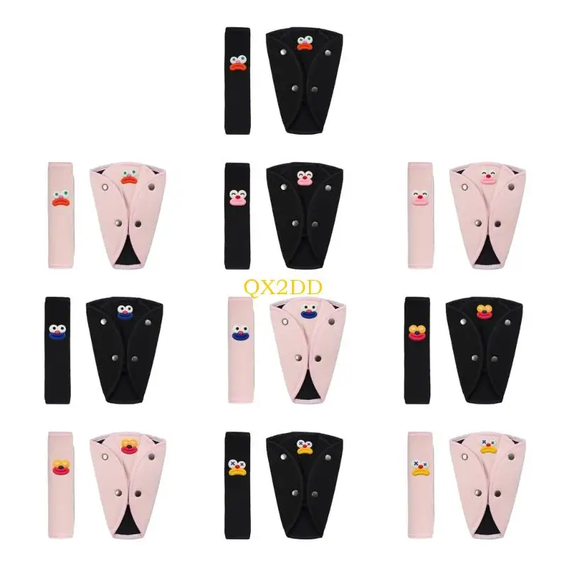 QX2D protectores de cinturón infantil ergonómicos para bebé - imagen 3