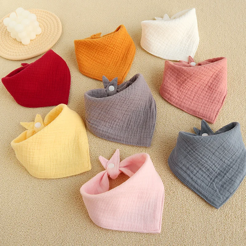 Baberos bandana de muselina para bebé: suaves y absorbentes