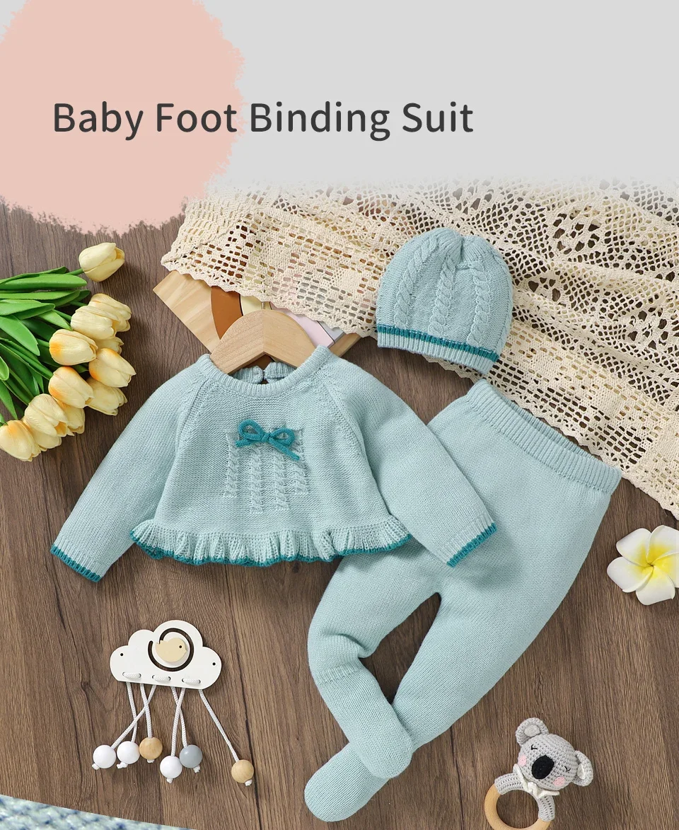 Conjunto suéter azul y pantalón