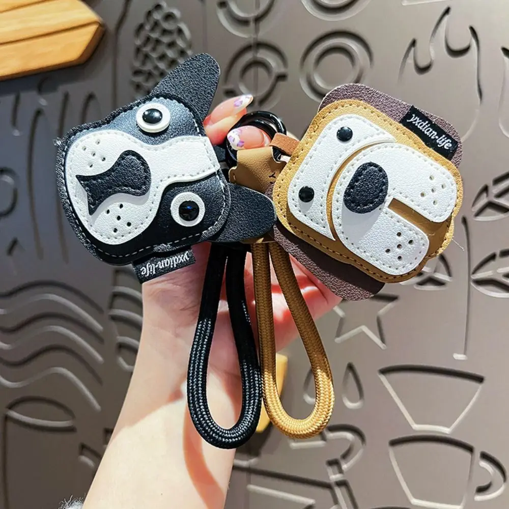 Llavero colgante de gato y perro de piel sintética PU para bolso - imagen 3