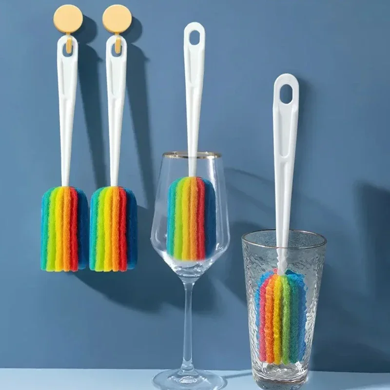 Cepillo limpiabiberones de esponja suave – Mango ergonómico - imagen 2