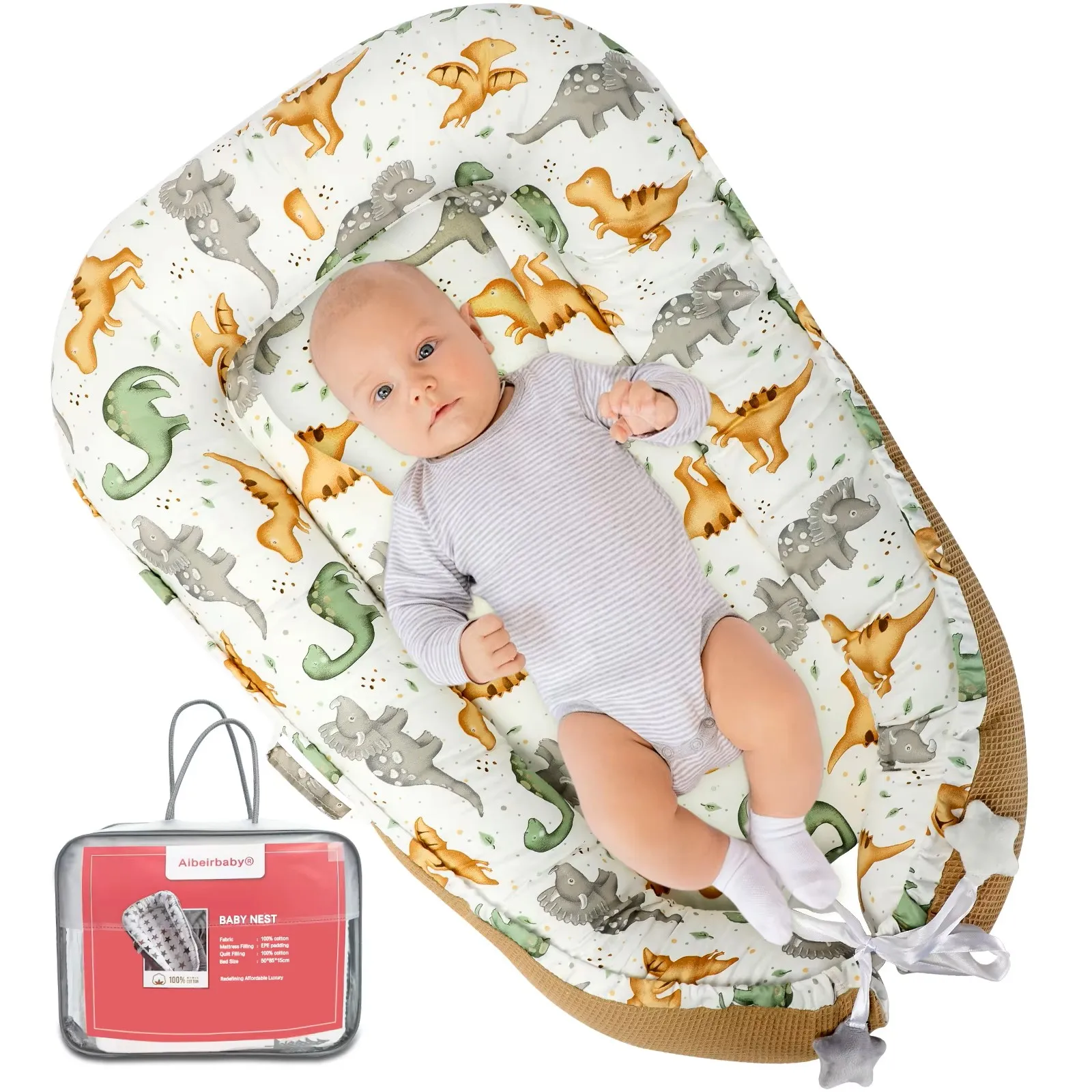 Ubravoo Baby nido para bebé de algodón extraíble para recién nacidos - imagen 2