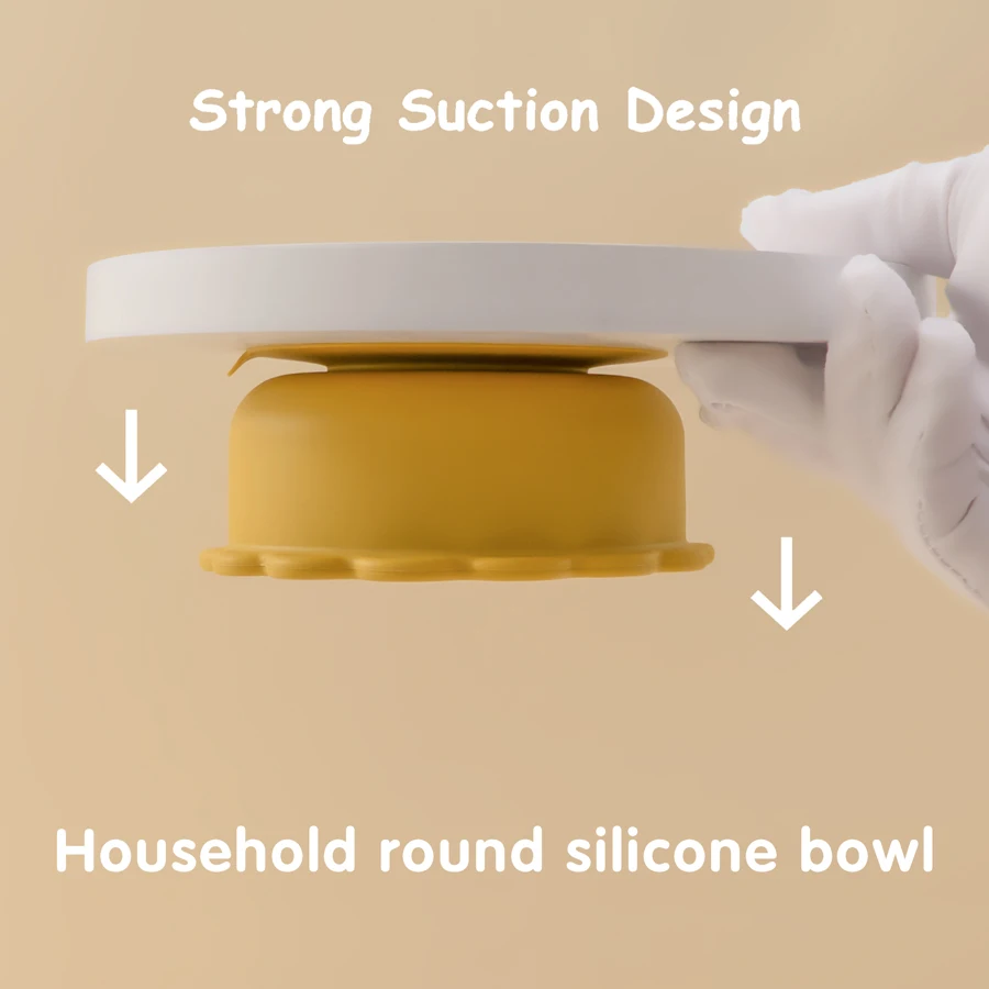 Cuenco de silicona con ventosa para bebés – Aprender a comer - imagen 4
