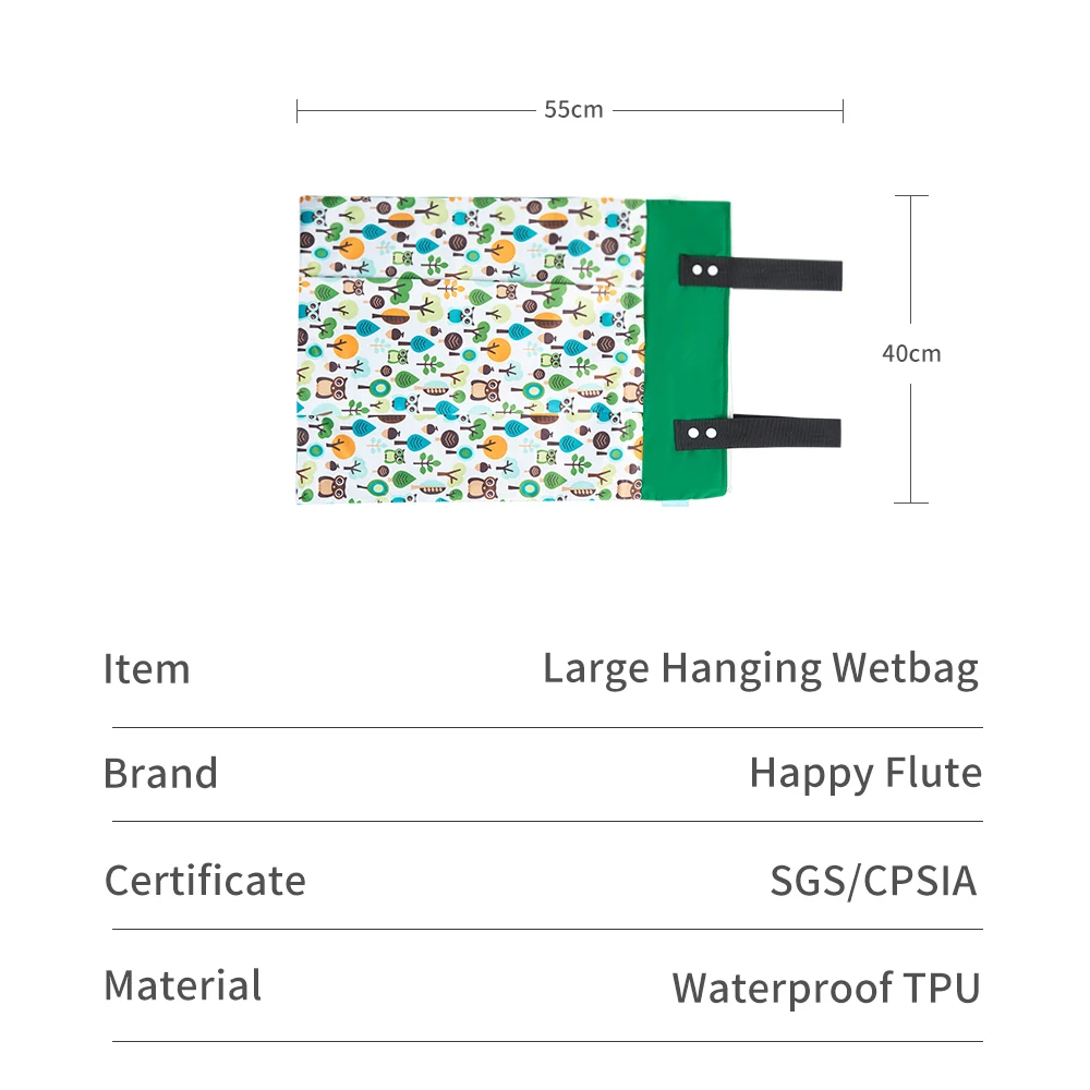 Bolso impermeable para cochecito HappyFlute – Compartimento seco-húmedo - imagen 4