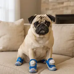 Zapatillas para perros transpirables reflectantes antideslizantes