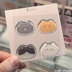 Pegatinas de gelatina con gatito tierno para cámara y móvil