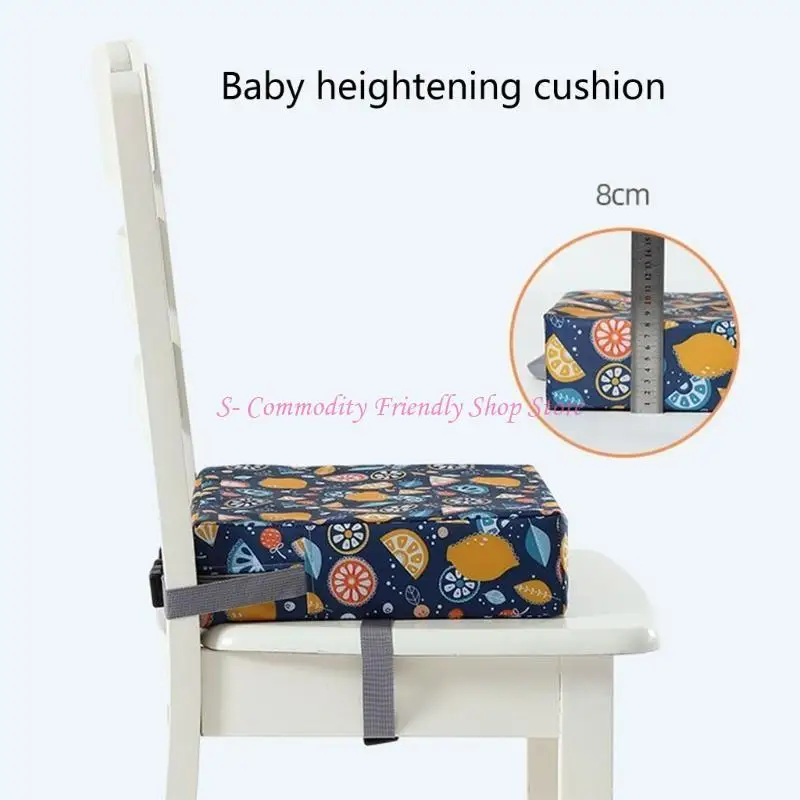 Asiento elevador infantil portátil con correas para silla - imagen 5
