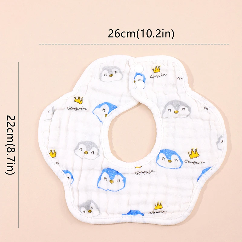 Baberos bandana de muselina gasa absorbentes para recién nacido - imagen 5