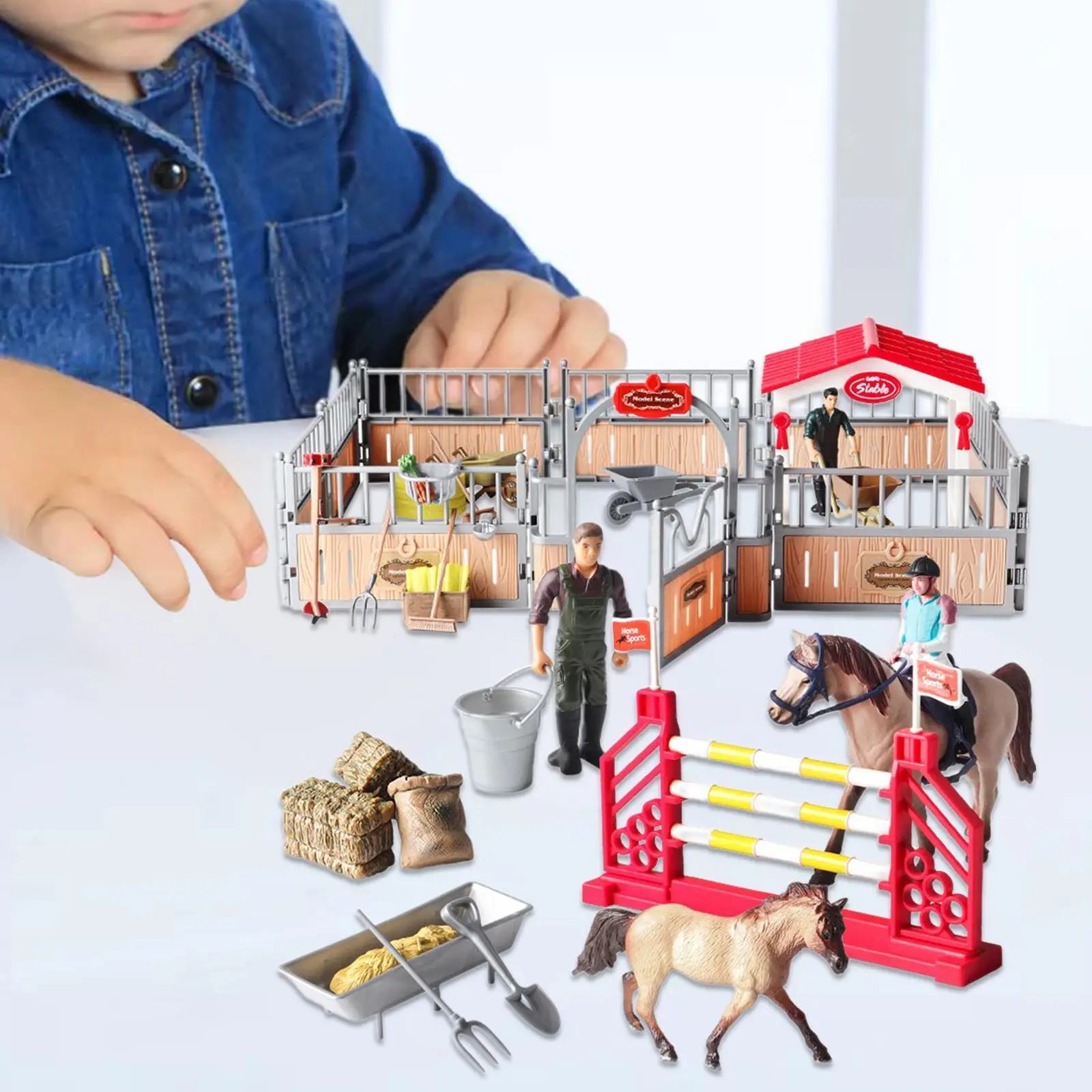 Juego de caballos y jinetes para niños, juguetes ecuestres - imagen 3