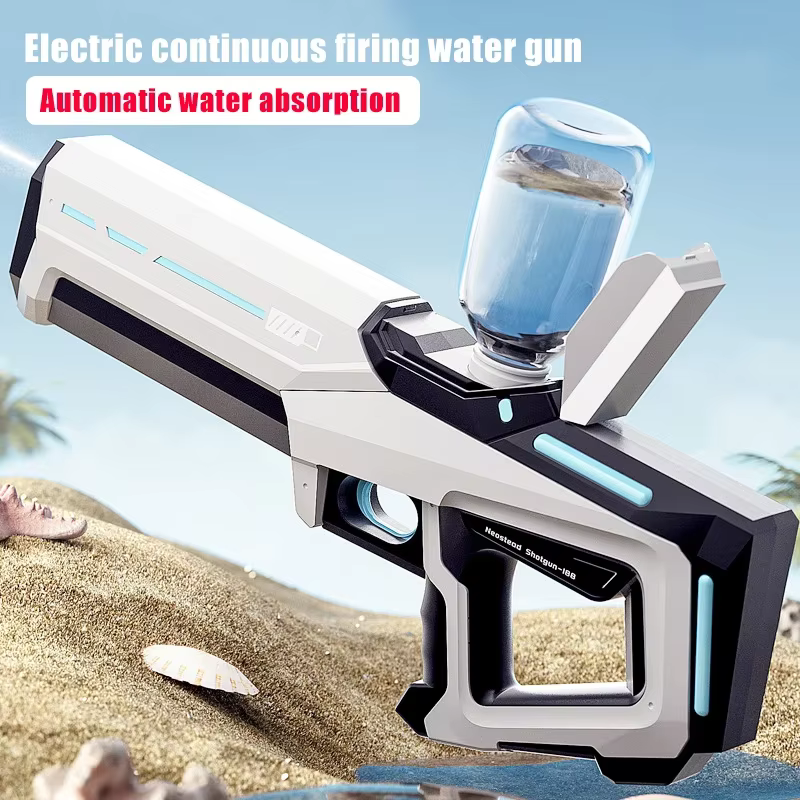 Pistola de agua eléctrica para niños, chorro potente