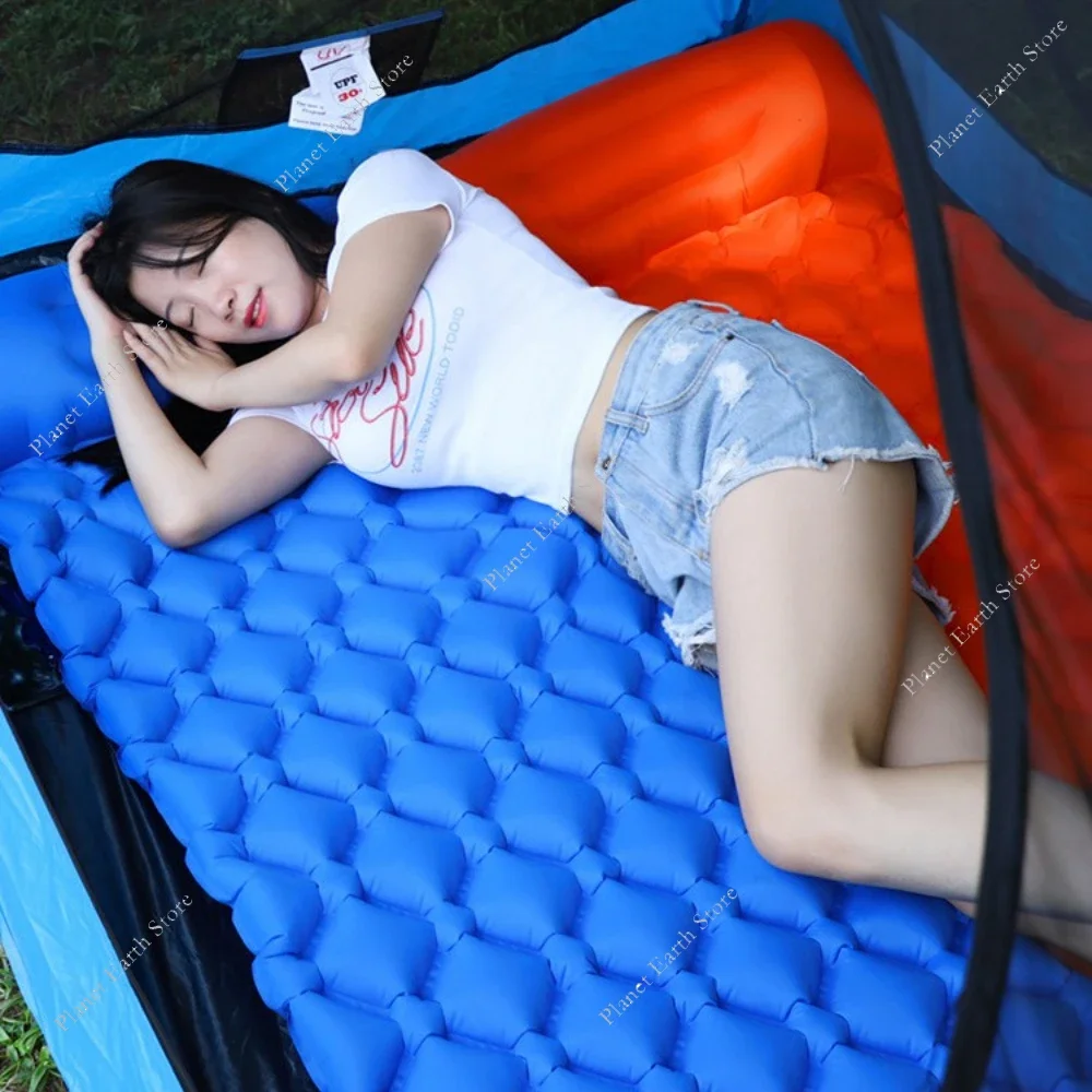 Colchoneta inflable para dormir con almohada integrada y ligera - imagen 3