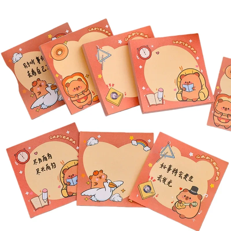 Notas adhesivas con diseño de capibara para estudiantes y oficina - imagen 2
