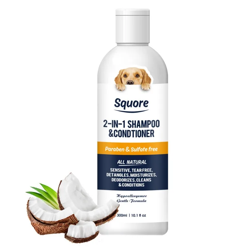 Champú desodorizante natural para perros y gatos, hipoalergénico