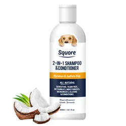 Champú desodorizante natural para perros y gatos, hipoalergénico