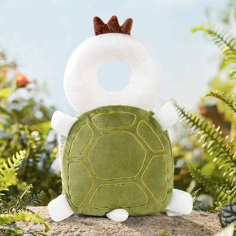 Almohada anticaídas de felpa transpirable para bebé – Tortuga - imagen 5