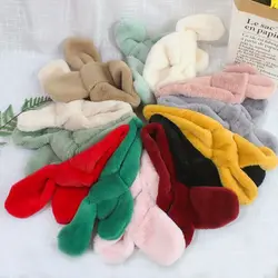 Bufanda de peluche para bebé - Imitación conejo, suave y cálida