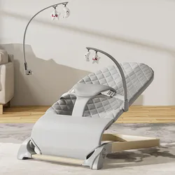 Asiento rebotador ergonómico para bebés con respaldo reclinable