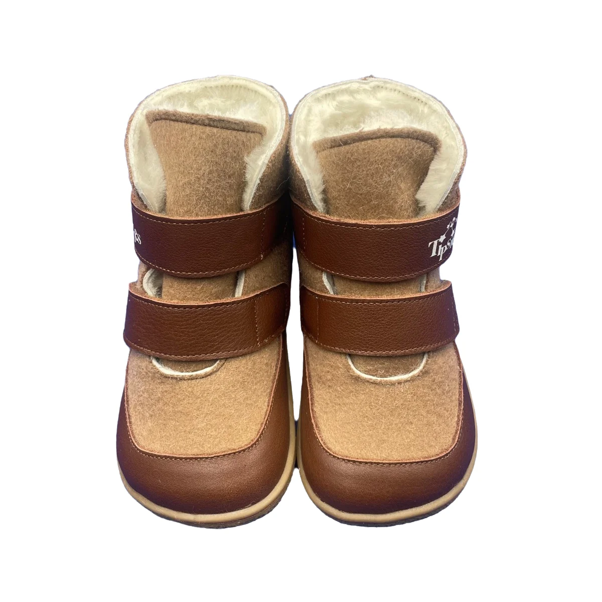 TipsieToes bota de cuero con forro de piel para niño – Invierno - imagen 4