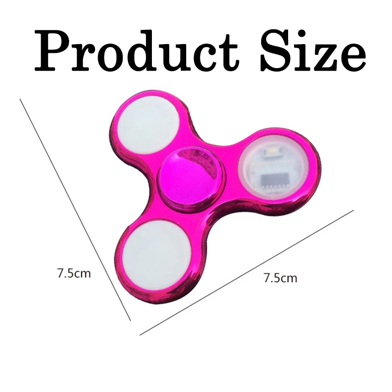 Spinner táctil LED para niños – Brilla en la oscuridad - imagen 2