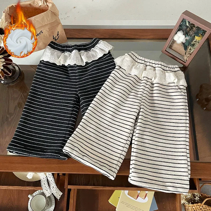 Pantalones acolchados de invierno con forro polar para niños y niñas - imagen 3