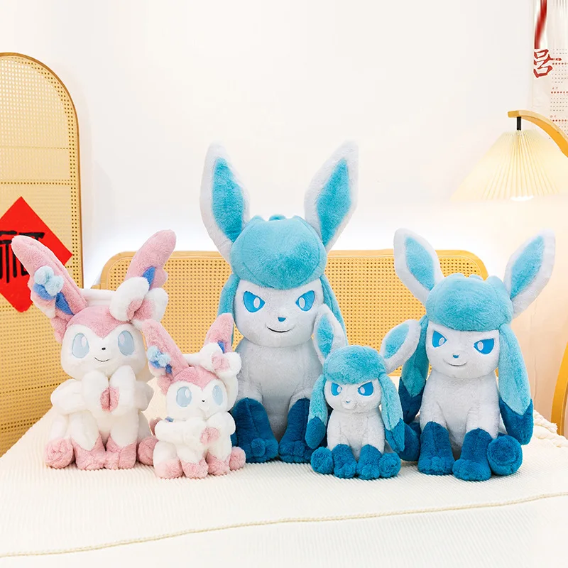 Peluche de Sylveon Pokémon gigante, Glaceon y Eevee para niños - imagen 4