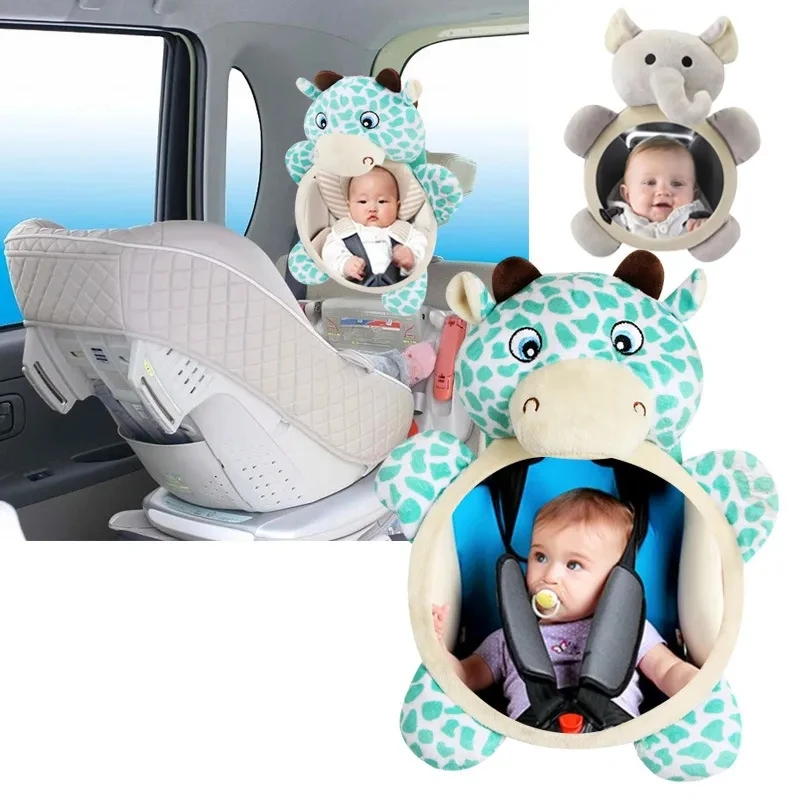 Espejo retrovisor para coche bebé con visión panorámica y transparente - imagen 2