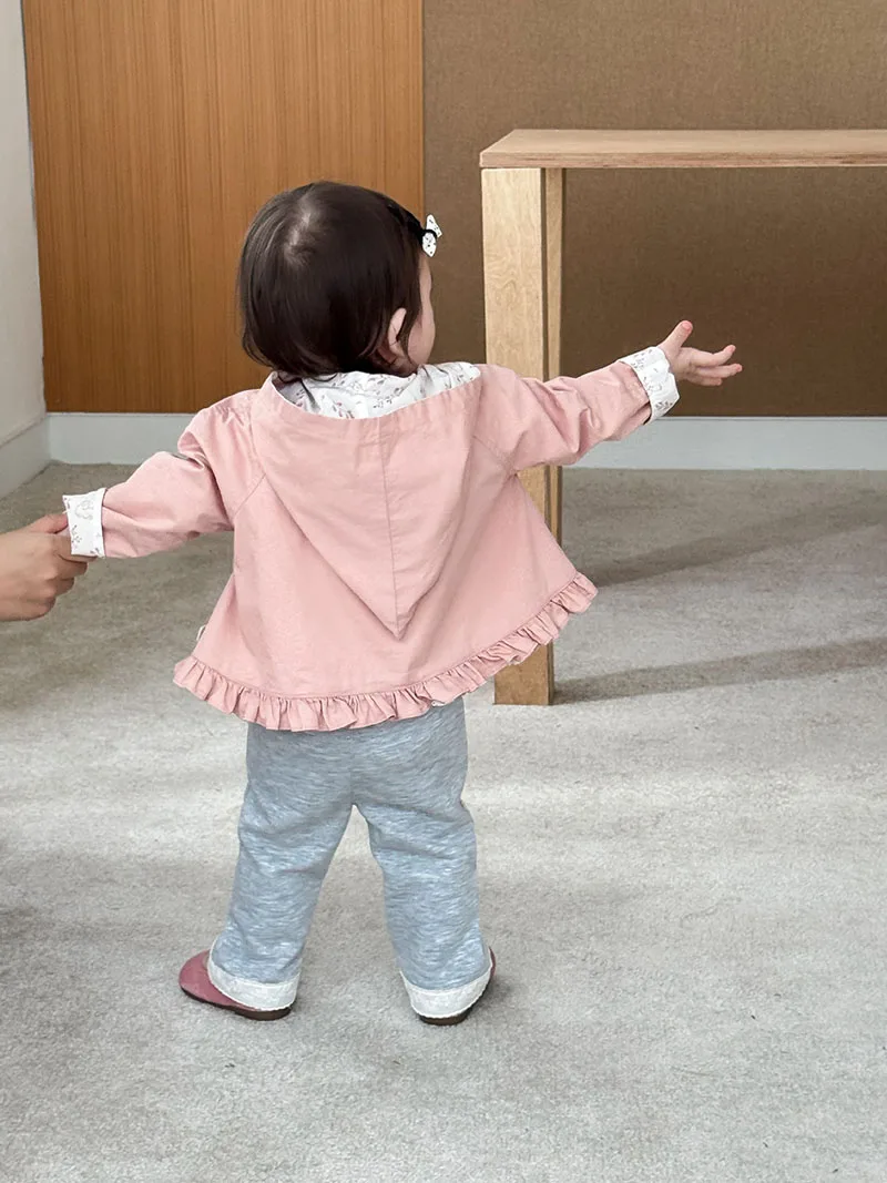MILANCEL Rompevientos reversible estampado floral para niña otoño - imagen 5