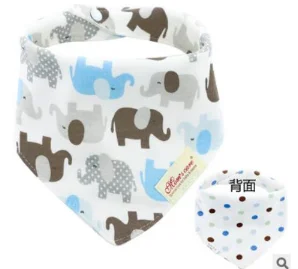 Baberos bandana de algodón suave para bebé con bordado - imagen 5