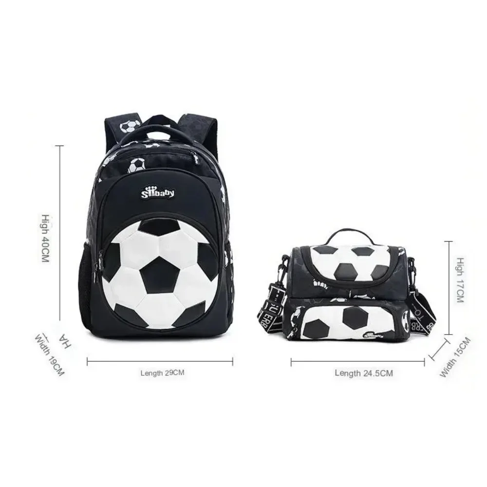 Mochila de fútbol para niños MOONBIFFY con diseño llamativo