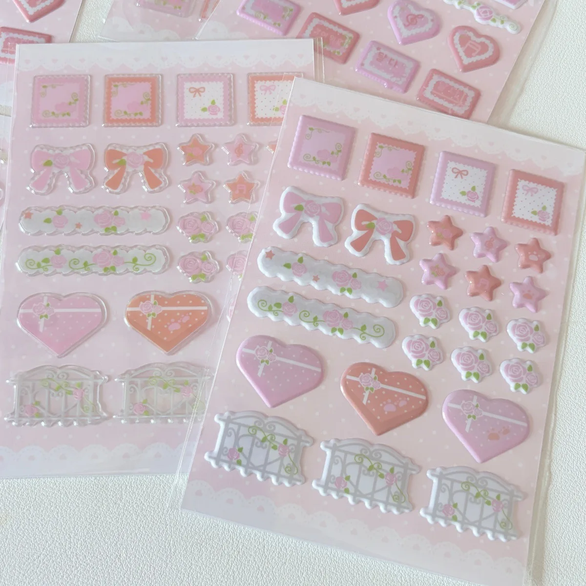 Pegatinas de espuma con corazones y lazos para álbumes y recortes - imagen 2