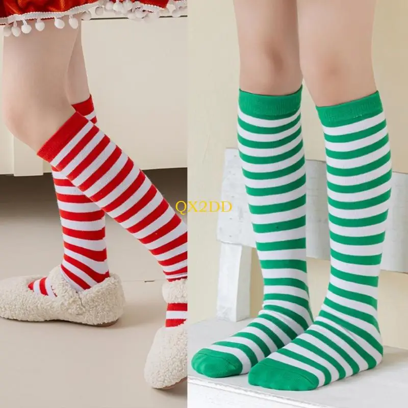 Calcetines a media pantorrilla de rayas suaves para niños - imagen 5