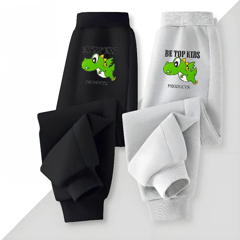 Pantalones largos para niños cintura elástica primavera-otoño - imagen 4