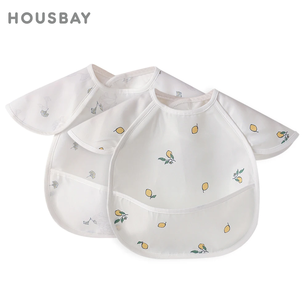 Babero impermeable bebé ajustable estampado dibujos animados