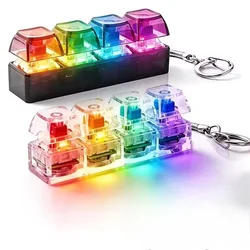Llavero antiestrés LED Tetris luminoso para niños