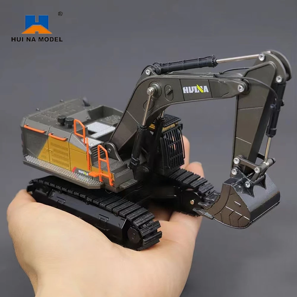 HUINA Excavadora de juguete Metal 1/50 – Camión orugas colección niños