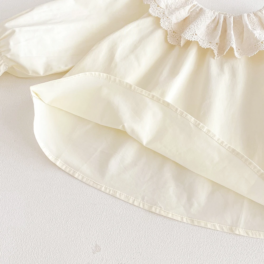 Camisa de algodón con volantes para bebé niña – Primavera - imagen 5