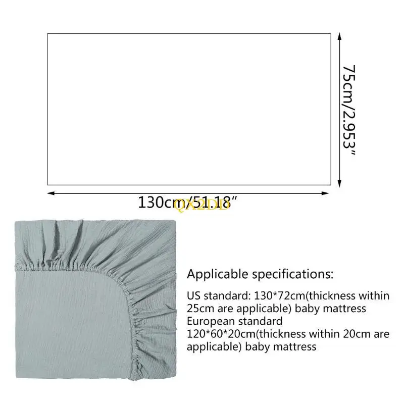 QX2D Sábana bajera ajustable para cuna – Suave y transpirable - imagen 4