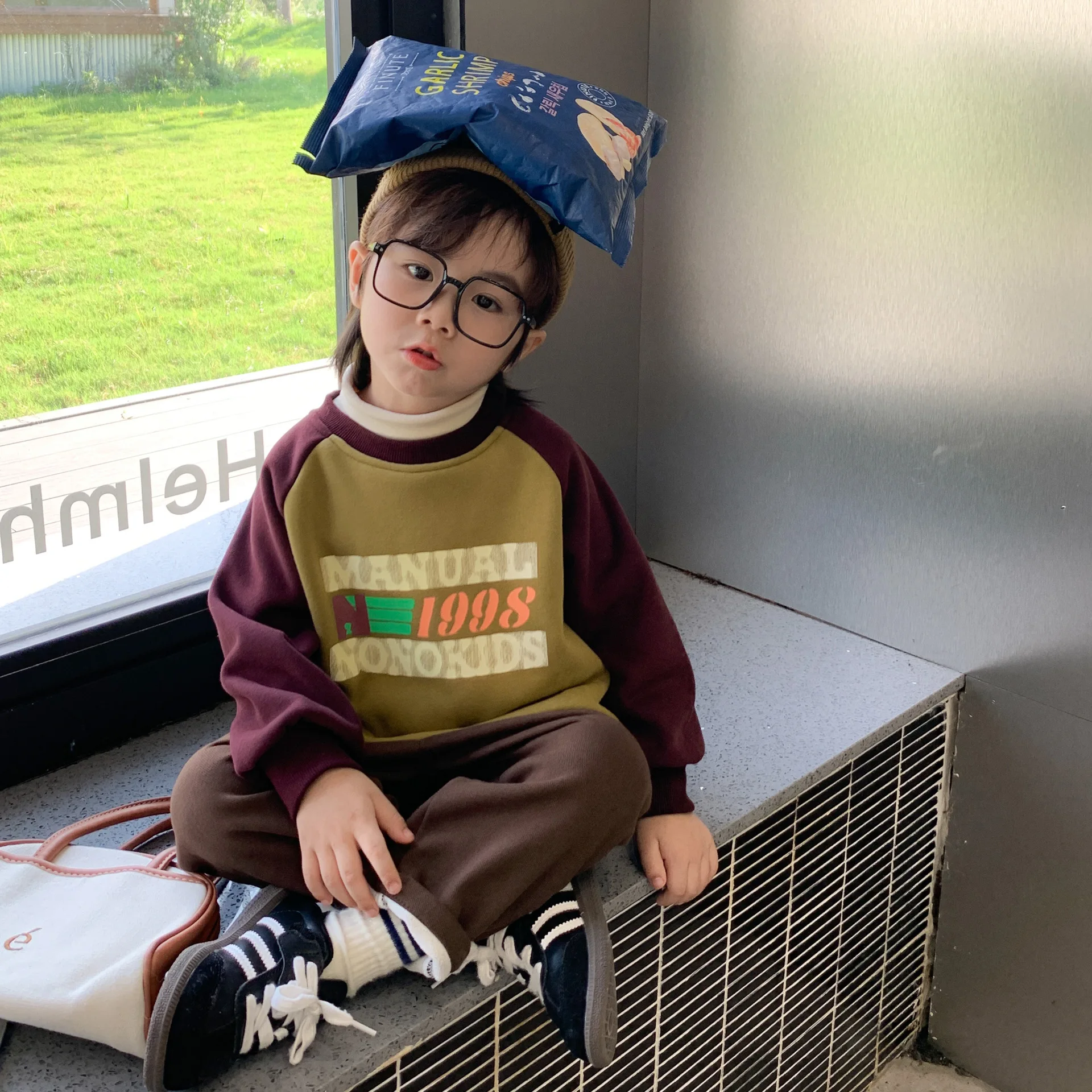 Sudadera acolchada infantil de invierno, jersey cálido de manga larga - imagen 4