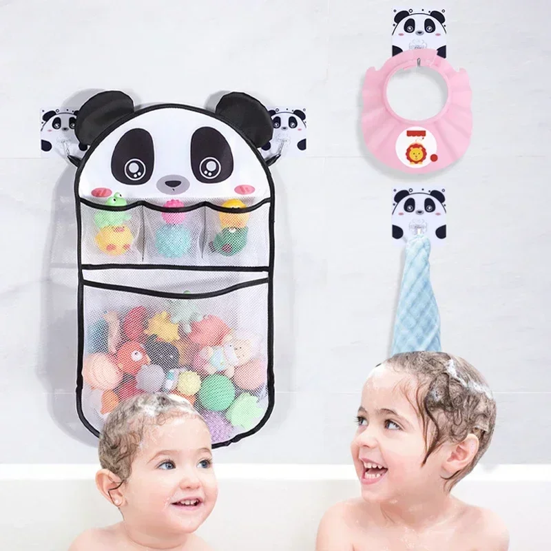 Cesta colgante infantil para baño – Bolsa de malla con animales - imagen 5