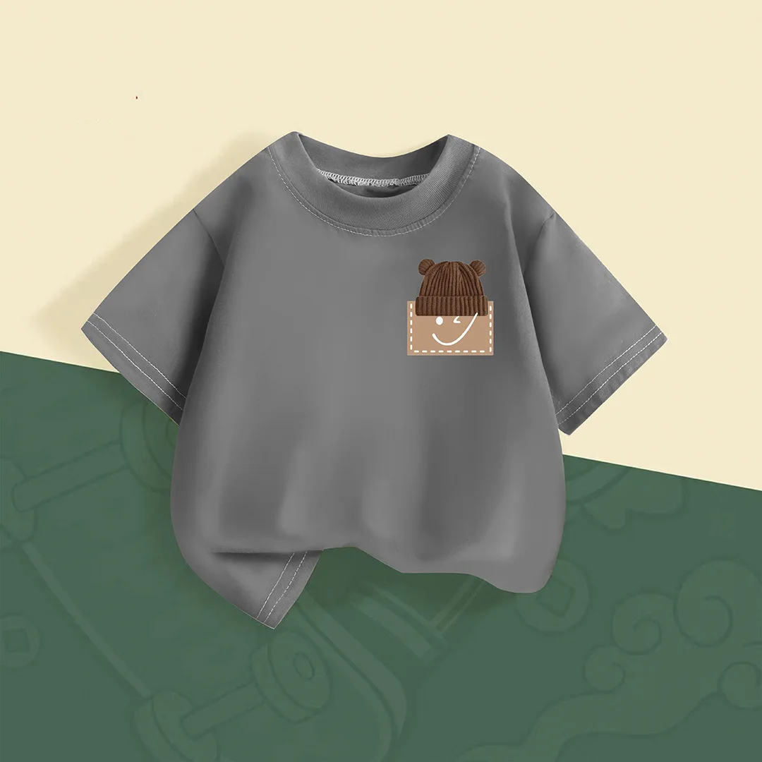 Camisetas estampadas verano frescas y transpirables niños y niñas - imagen 2