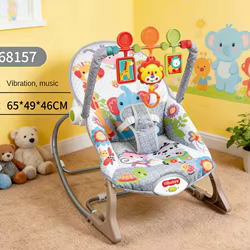 LazyChild Mecedora eléctrica musical para bebé
