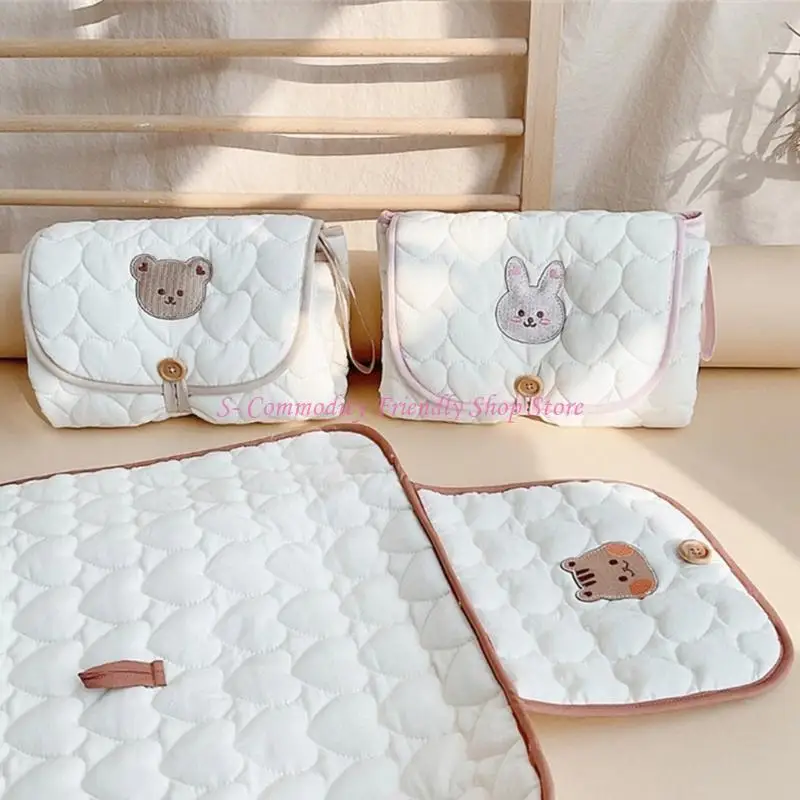 Bolsa pañalera plegable con cambiador y colchoneta lavable - imagen 5