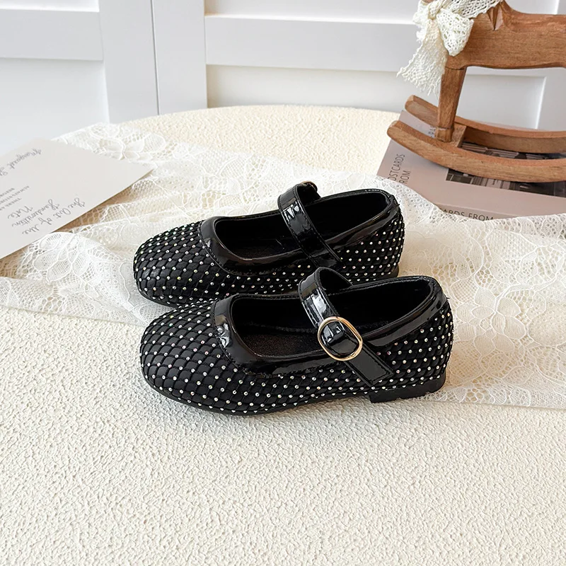 Zapatos de niña brillantes de princesa con diamantes de agua - imagen 5